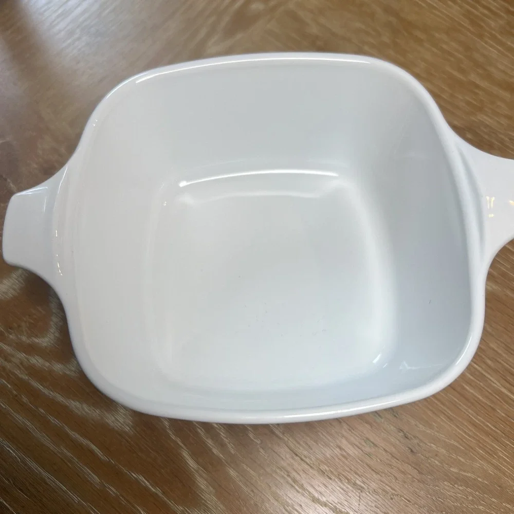 Vintage Corning Ware P-43-B Country Cornflower Basket Mini Casserole Dish